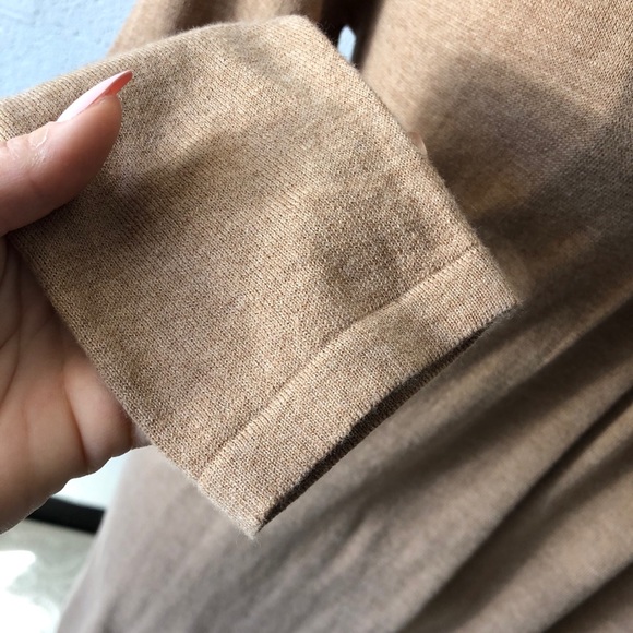 ShuShu tan high neck sweater dress sz: L - Picture 5 of 6